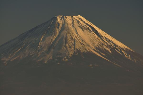 [ 甘利山からの富士山山頂付近 ]  甘利山から望む富士山の山頂