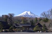 八海庭園 彦兵衛屋敷と富士山| 大きな日本庭園があります