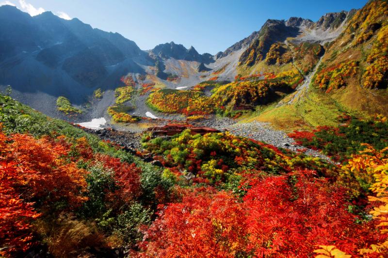 涸沢紅葉| 彩り豊かなカール