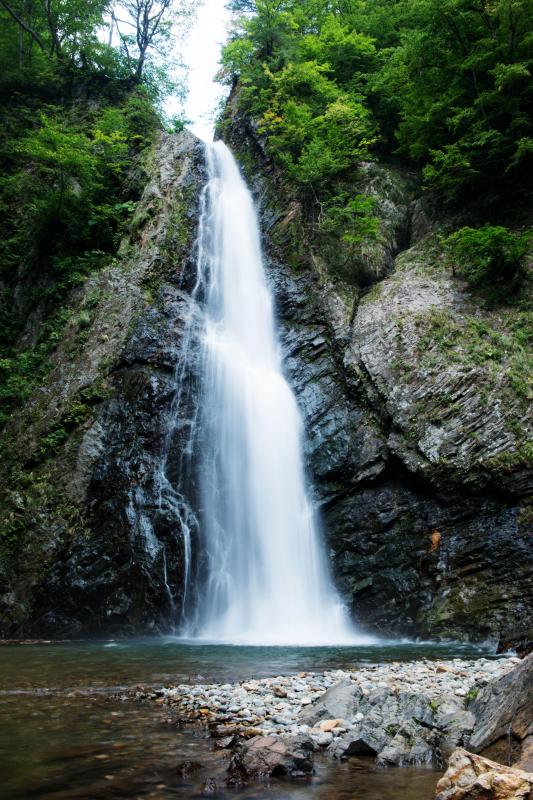 [ 第二の滝 ]  末広がりの美しい滝