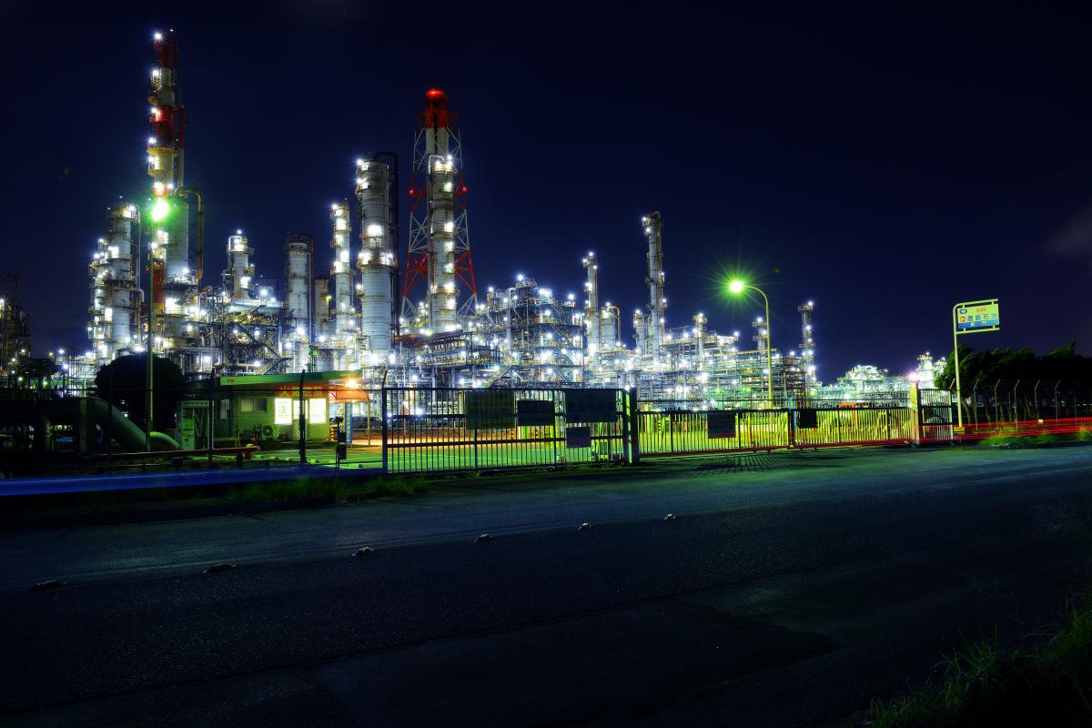 鹿島石油東門前 ラスボス感が半端ない 超巨大規模の工場夜景 ピクスポット 絶景 風景写真 撮影スポット 撮影ガイド カメラの使い方