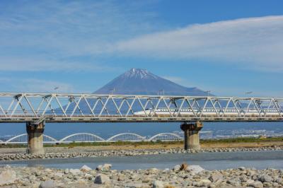 富士川橋梁 富士山と東海道新幹線| 