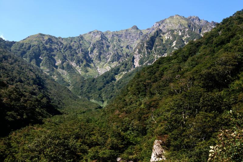 [ 雄大な谷川岳 ]  マチガ沢からの谷川岳です。