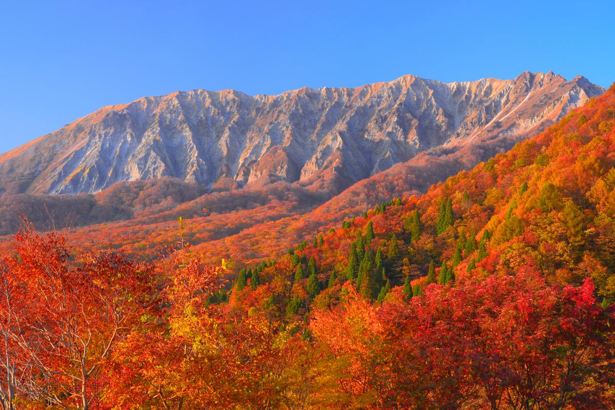 錦秋の 伯耆大山 撮影ガイド 蒜山スカイラインから鍵掛峠へ ピクスポット 絶景 風景写真 撮影スポット 撮影ガイド カメラの使い方