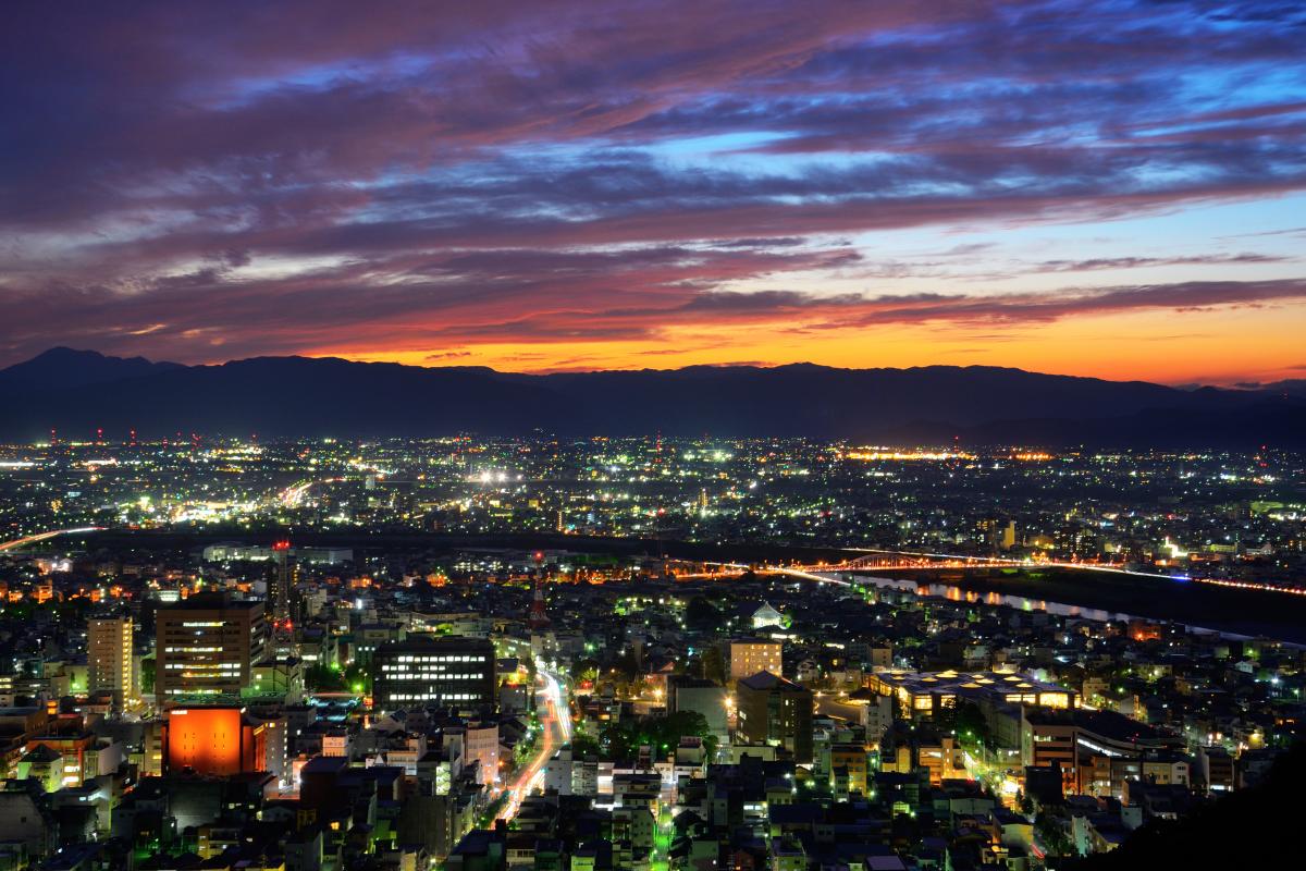 金華山ドライブウェイ展望台 ピクスポット 絶景 風景写真 撮影スポット 撮影ガイド カメラの使い方