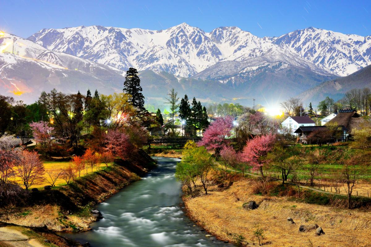 北アルプスの絶景 大出の吊橋 へのアクセス 四季折々の白馬三山と姫川の流れ ピクスポット 絶景 風景写真 撮影スポット 撮影ガイド カメラの使い方