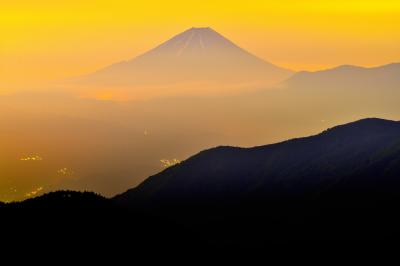 富士山 朝焼け| 