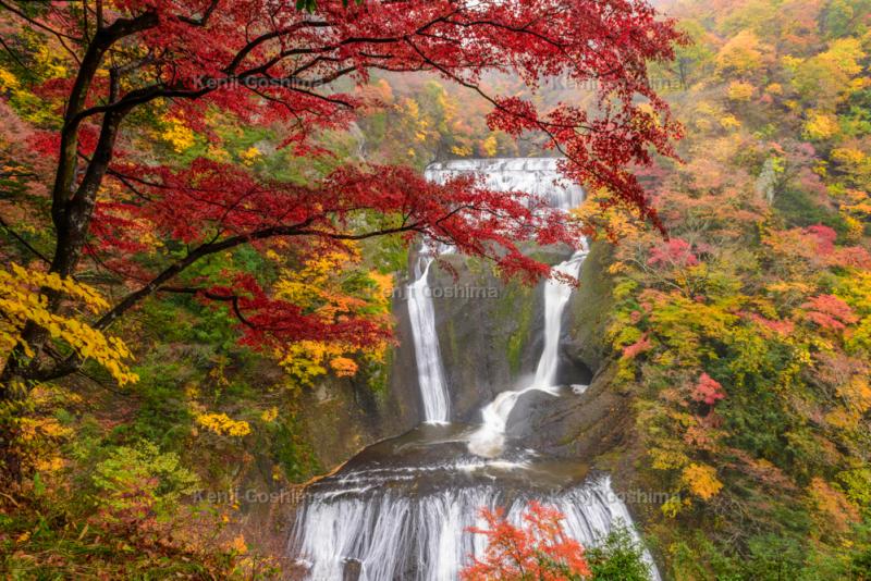 袋田の滝 日本三大名瀑 日本の滝百選に選定されている日本を代表する滝の紅葉とライトアップ ピクスポット 絶景 風景写真 撮影スポット 撮影ガイド カメラの使い方